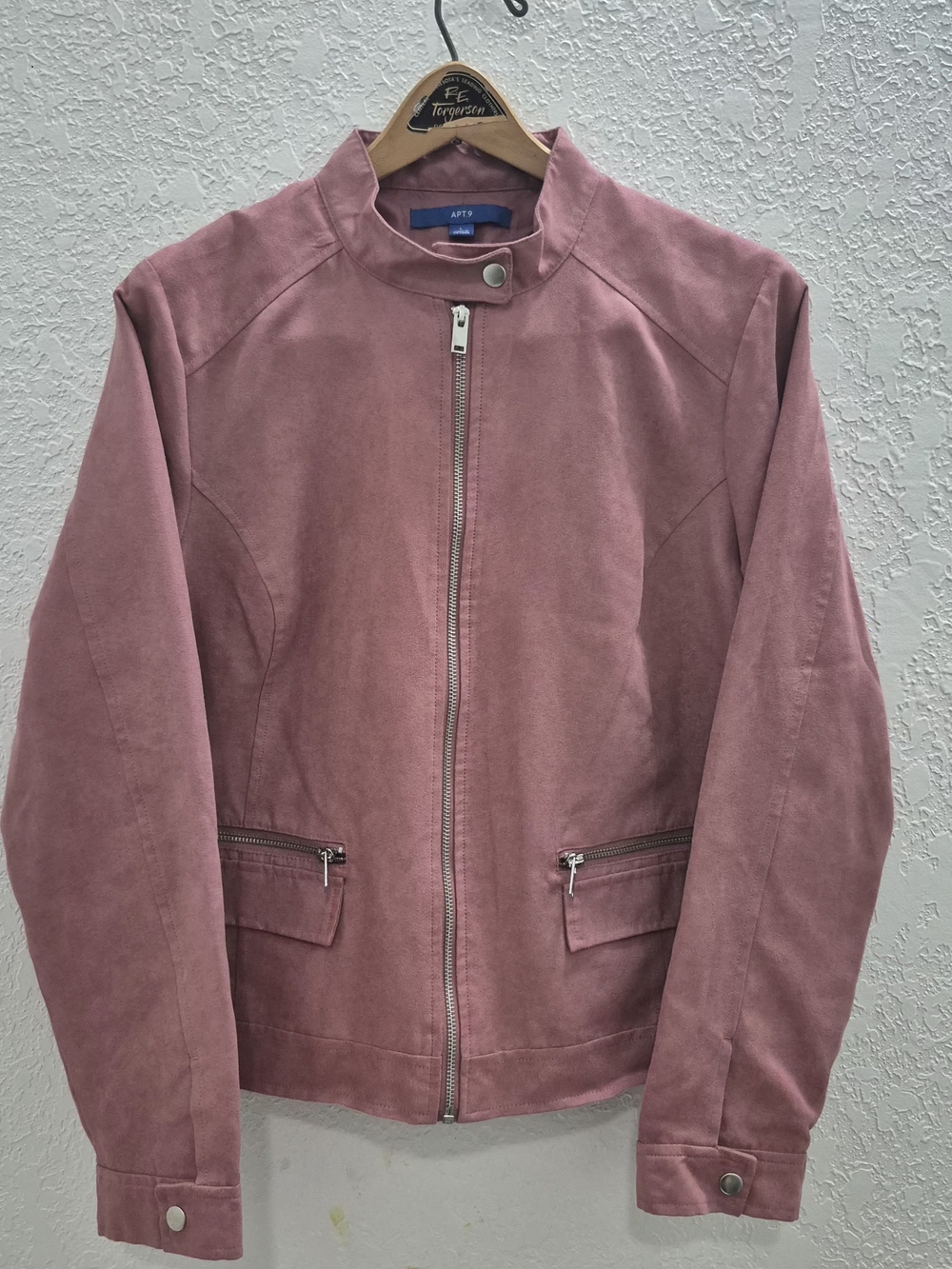 APT. 9 Women's Dusty Rose Moto Jacket